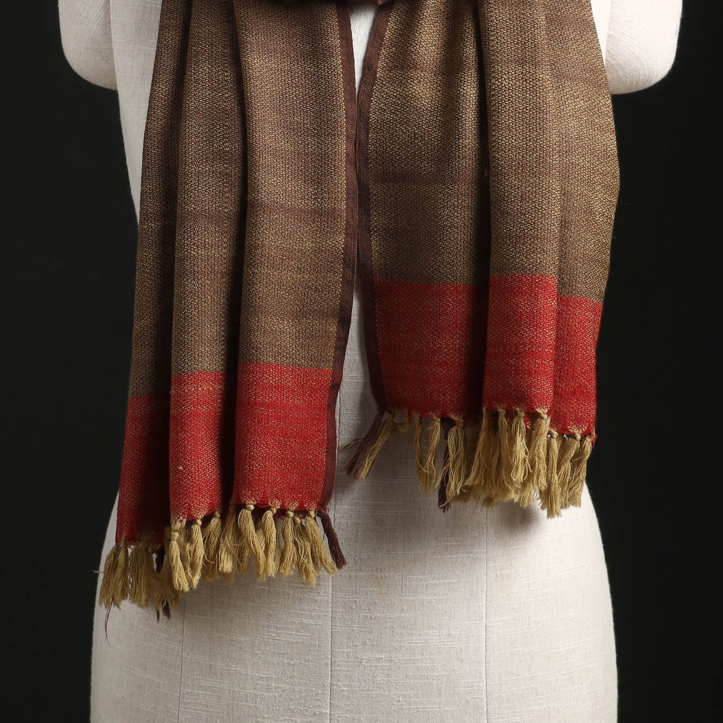 Kumaun Handwoven Pure Merino Wool Stole 106