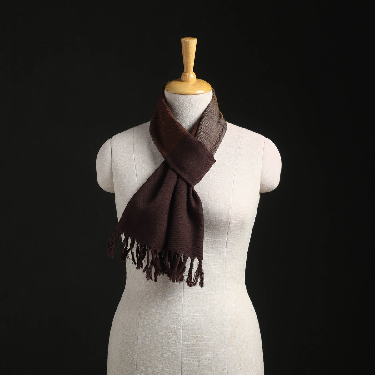 Kumaun Handwoven Pure Merino Wool Scarf 166