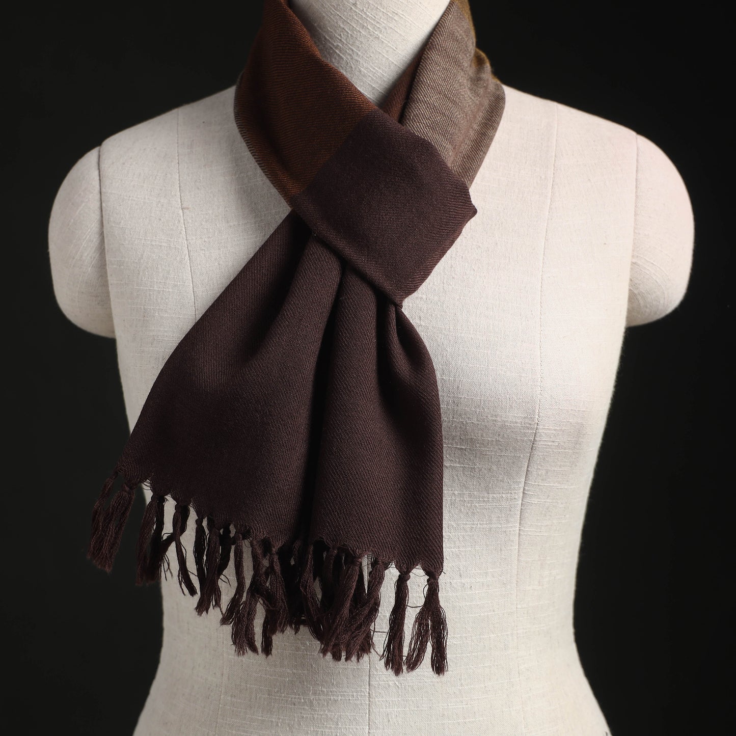 Kumaun Handwoven Pure Merino Wool Scarf 166