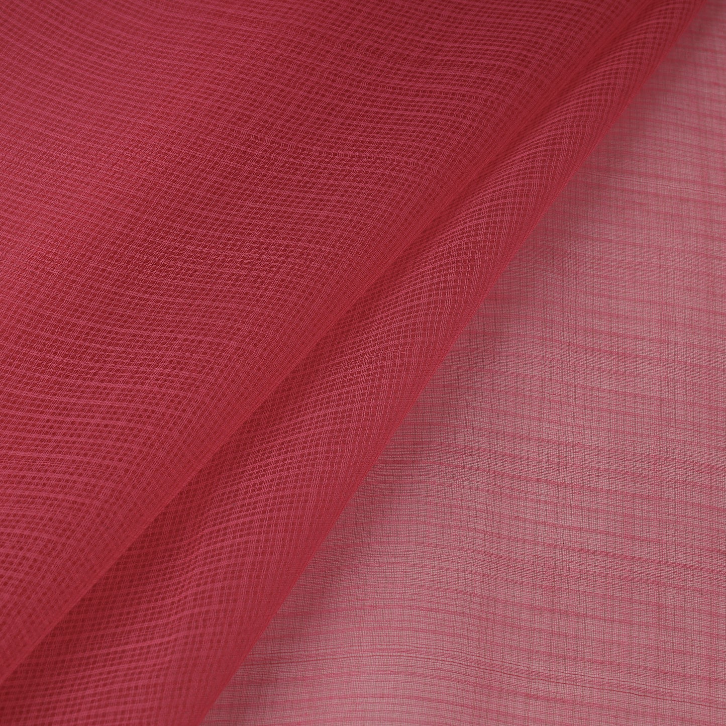 Pink - Plain Kota Doria Weaving Cotton Fabric 18