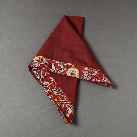 Red - Plain Handloom Cotton Bandana