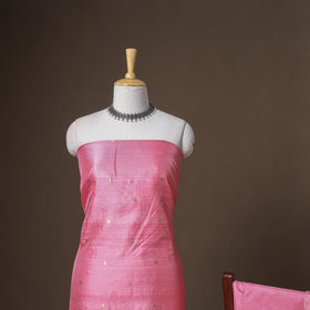 Banarasi Silk Handloom Zari Work Unstitched Dress Material: Kurta, Bottom & Dupatta 24