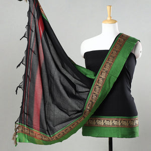 Black - 3pc Dharwad Cotton Suit Material Set 51
