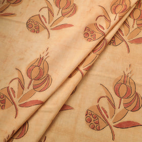 Pomegranate peel hand block print cotton fabric 05