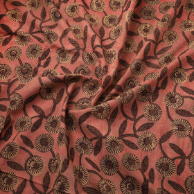Pomegranate peel hand block print cotton fabric 08
