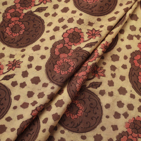 Pomegranate Peel Hand Block Print Cotton Fabric 06