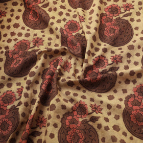 Pomegranate Peel Hand Block Print Cotton Fabric 06