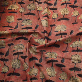 Pomegranate peel hand block print cotton fabric 03