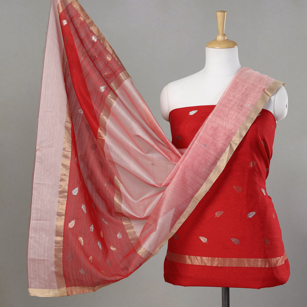 chanderi silk dress material