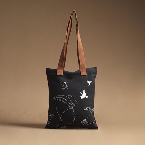 Assam Birds Canvas Tote Bag 14