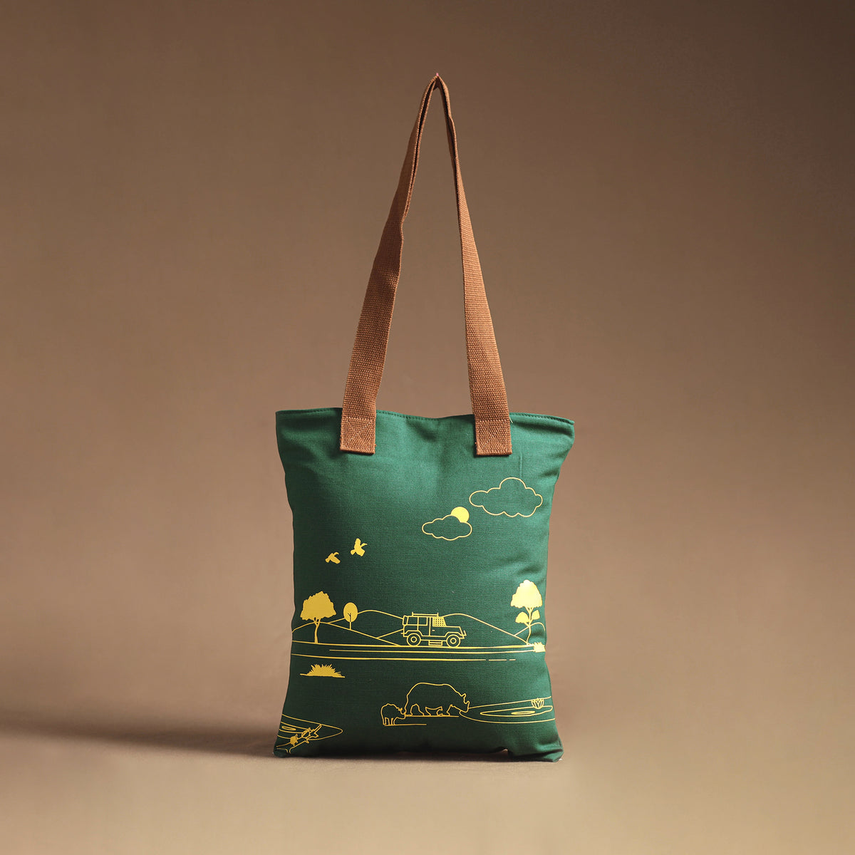 Assam Kaziranga National Park Canvas Tote Bag 11
