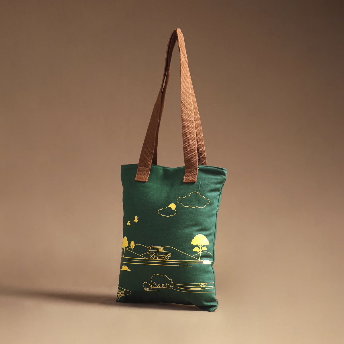 Assam Kaziranga National Park Canvas Tote Bag 11