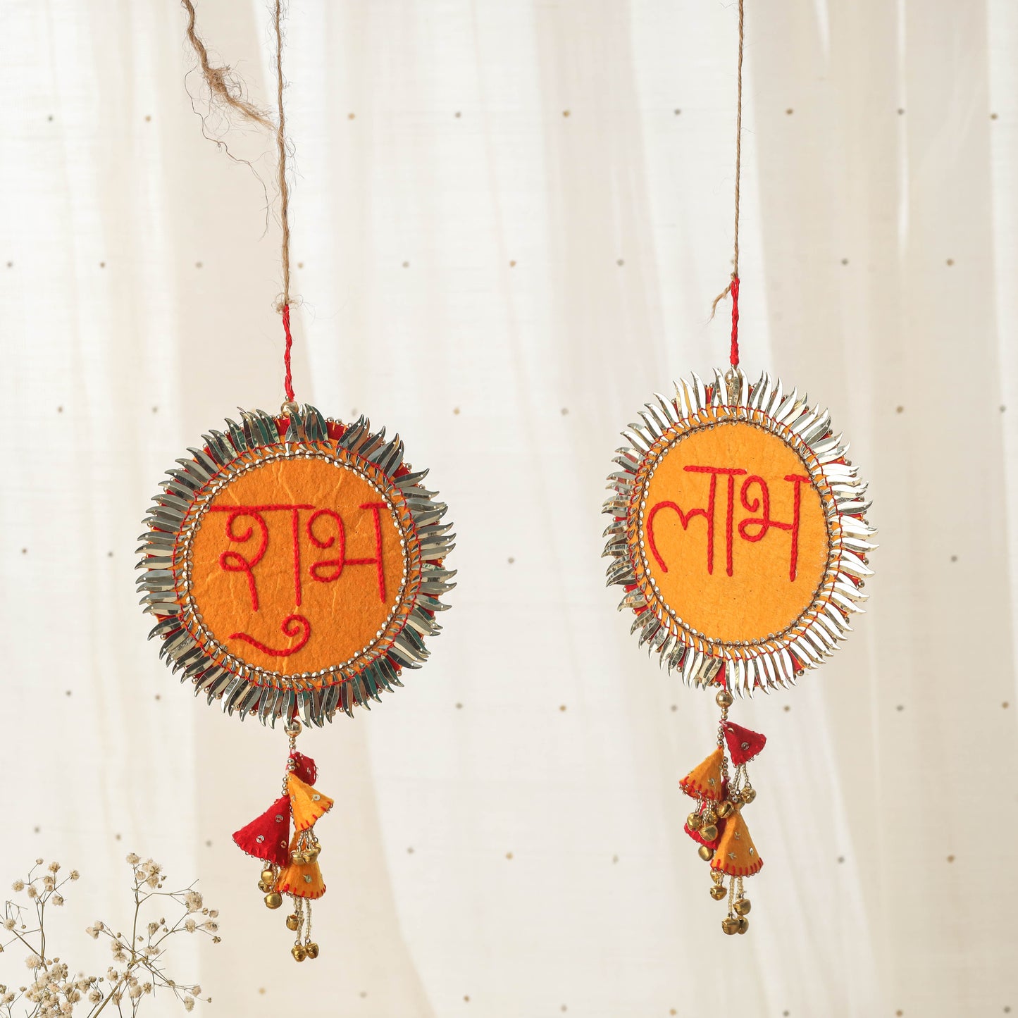 Diwali gift hamper - festive hand embroidery cushion covers