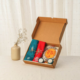 Diwali gift hamper - festive hand embroidery cushion covers