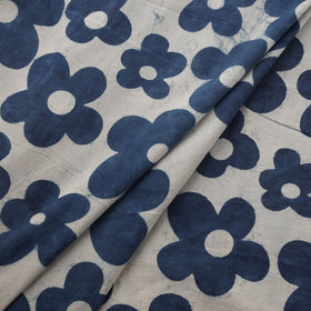 Indigo Bagru Hand Block Print Natural Dyed Cotton Fabric 10