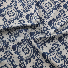 Indigo Bagru Hand Block Print Natural Dyed Cotton Fabric 11