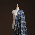 Indigo Bagru Hand Block Print Natural Dyed Cotton Fabric 13