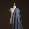 Indigo Bagru Hand Block Print Natural Dyed Cotton Fabric 09