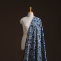 Indigo Bagru Hand Block Print Natural Dyed Cotton Fabric 08