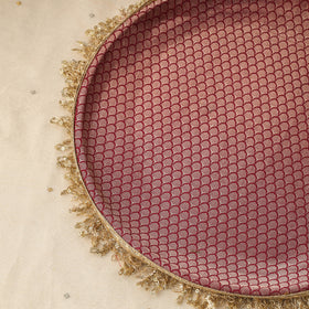 Purple mirror beads karwa chauth thali set 05 - handcrafted