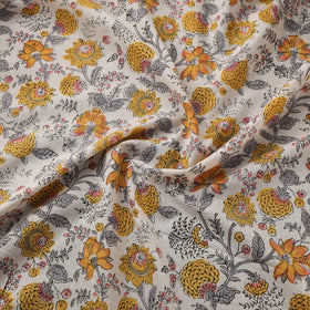 Floral Sanganeri Hand Block Print Cotton Fabric 04