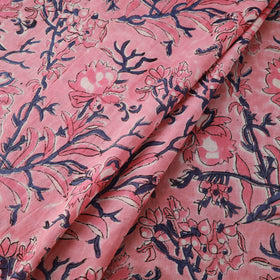 Floral Sanganeri Hand Block Print Cotton Fabric 07