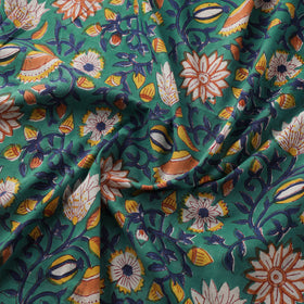Floral Sanganeri Hand Block Print Cotton Fabric 12