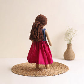 Handmade stuffed soft girl doll for kids 01 - handcrafted