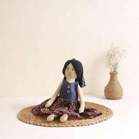 Handmade stuffed soft girl doll for kids