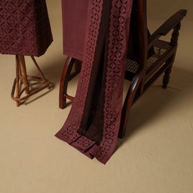 Barmer Applique Cutwork Cotton Unstitched Dress Material: Kurta, Bottom & Dupatta 17