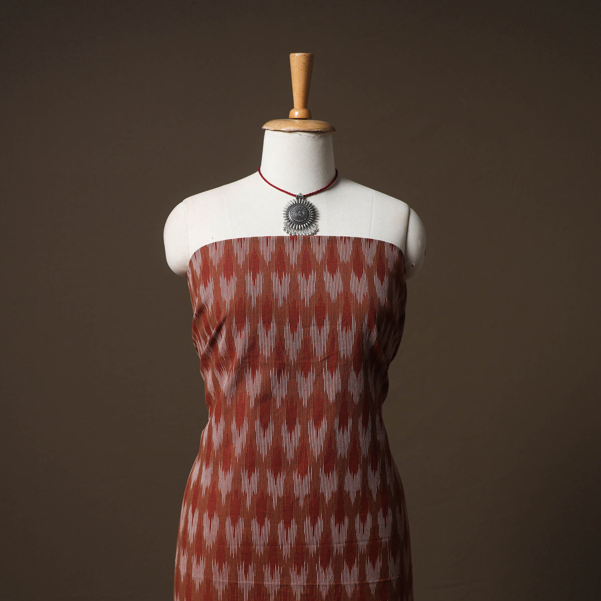 Pochampally ikat cotton unstitched dress material: kurta &