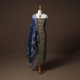 Kalamkari bagru block print pure mul cotton unstitched