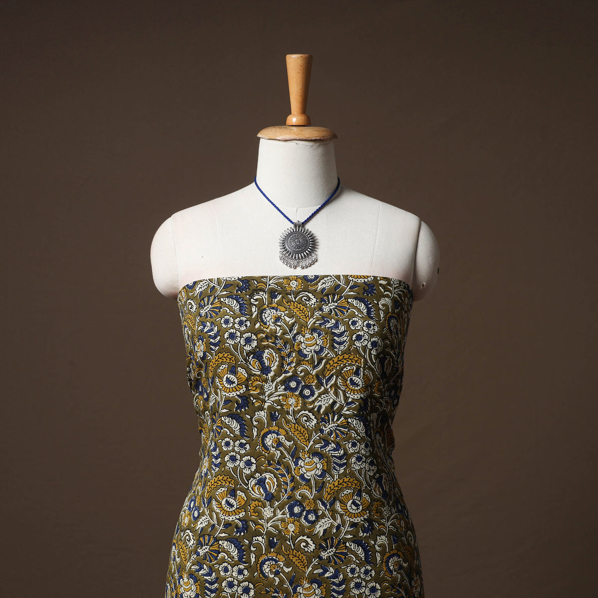 Kalamkari bagru block print pure mul cotton unstitched