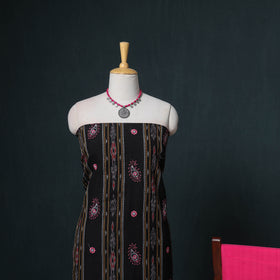 Sambalpuri Ikat Cotton Unstitched Dress Material: Kurta, Bottom with Dupatta 02