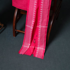 Sambalpuri Ikat Cotton Unstitched Dress Material: Kurta, Bottom with Dupatta 02
