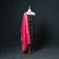 Sambalpuri Ikat Cotton Unstitched Dress Material: Kurta, Bottom with Dupatta 02