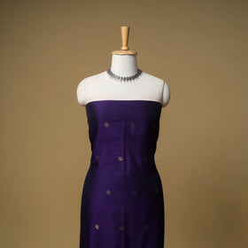 Jacquard Zari Buti Handloom Mercerised Cotton Unstitched Dress Material: Kurta with Dupatta 01
