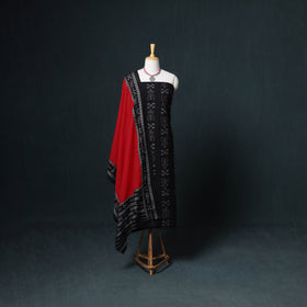 Sambalpuri ikat cotton unstitched dress material: kurta