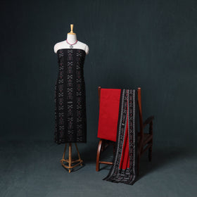 Sambalpuri ikat cotton unstitched dress material: kurta