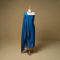 Jacquard Zari Buti Handloom Mercerised Cotton Unstitched Dress Material: Kurta with Dupatta 02