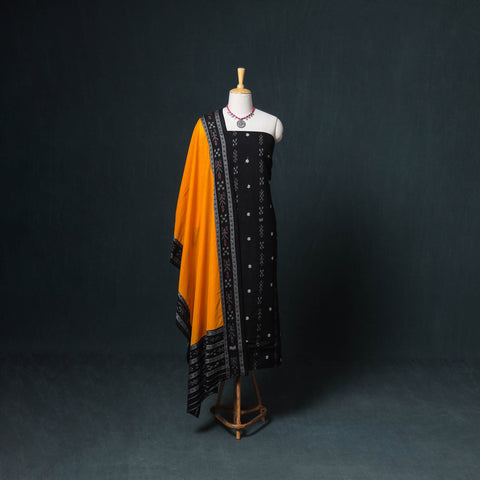 Sambalpuri ikat cotton unstitched dress material: kurta