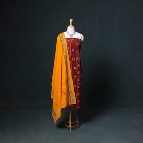 Sambalpuri ikat cotton unstitched dress material: kurta