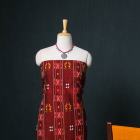 Sambalpuri ikat cotton unstitched dress material: kurta