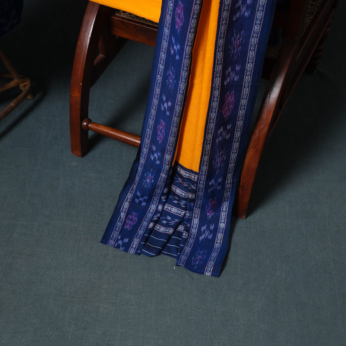 Sambalpuri ikat cotton unstitched dress material: kurta