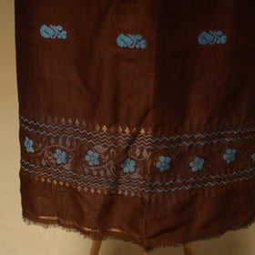 Jacquard Zari Buti Handloom Mercerised Cotton Unstitched Dress Material: Kurta with Dupatta 09
