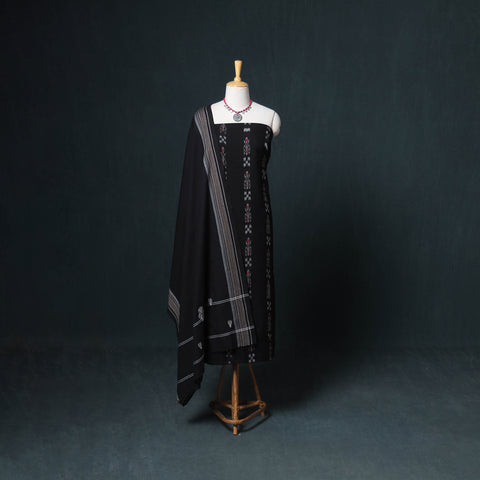 Sambalpuri ikat cotton unstitched dress material: kurta