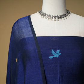 Jacquard Handloom Mercerised Cotton Unstitched Dress Material: Kurta with Dupatta 12