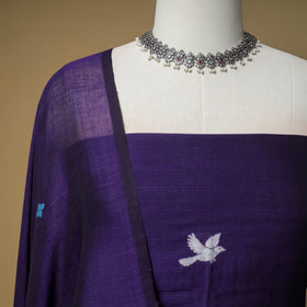 Jacquard Handloom Mercerised Cotton Unstitched Dress Material: Kurta with Dupatta 13