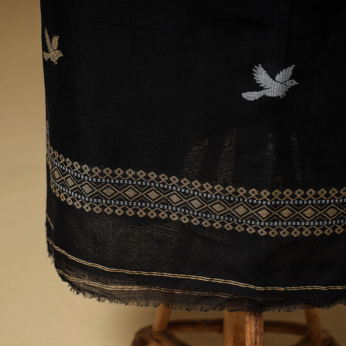 Jacquard Handloom Mercerised Cotton Unstitched Dress Material: Kurta with Dupatta 15