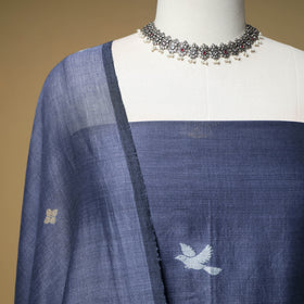 Jacquard Handloom Mercerised Cotton Unstitched Dress Material: Kurta with Dupatta 16